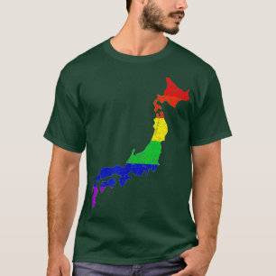 Unterstützung für den LGB-Gay Pride in Japan Map R T-Shirt