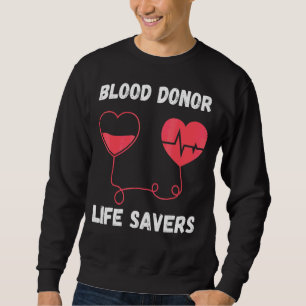 Unterstützung für den Weltblutspender Blutspender Sweatshirt