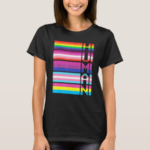 Unterstützung für die Fahne von Lgbtqia Rainbow Lg T-Shirt