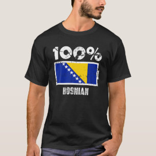 Unterstützung für die Flaggenstaaten von Bosnien u T-Shirt