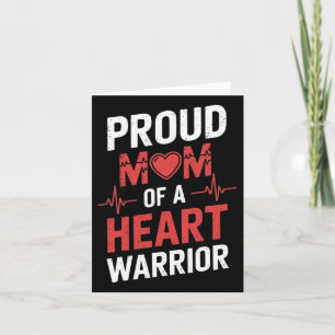 Unterstützung für die Mama von Chd Awareness Heart Karte