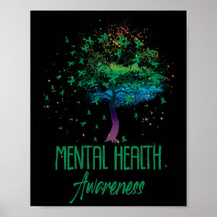 Unterstützung für die psychische Gesundheit Tree R Poster