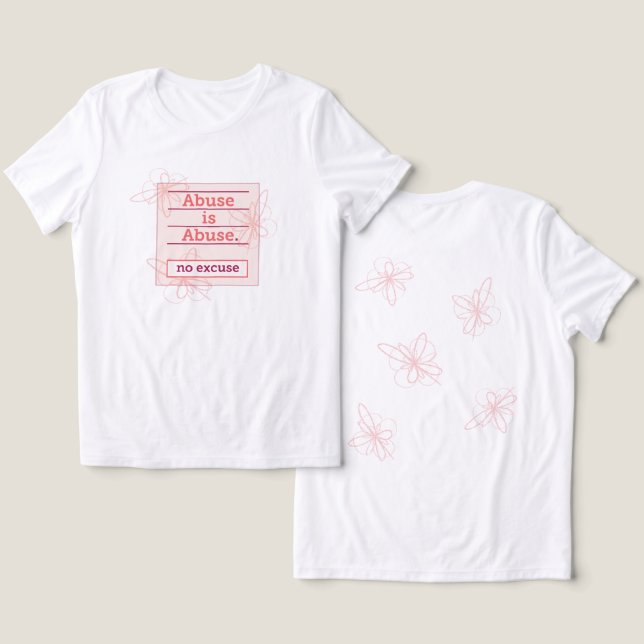 Unterstützung für die Stärkung der Selbstbestimmun Tri-Blend Shirt (Design Vorderseite & Rückseite)