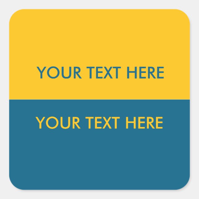 Unterstützung für die Ukraine Quadratischer Aufkleber (Vorderseite)