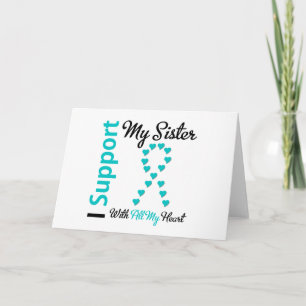 Unterstützung für Eierstockkrebs bei allen Herzinf Karte