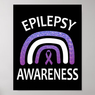 Unterstützung für Epilepsie-Bewusstsein Überlebend Poster