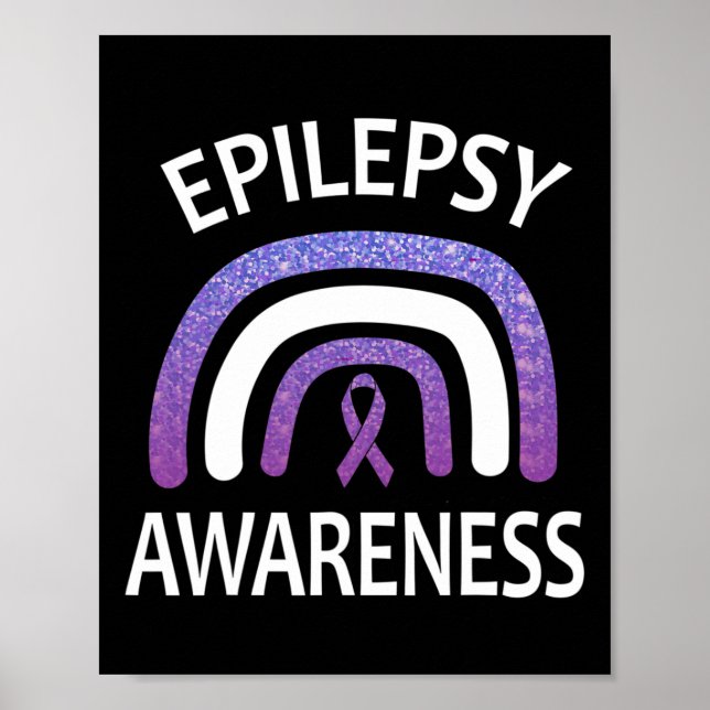 Unterstützung für Epilepsie-Bewusstsein Überlebend Poster (Vorne)