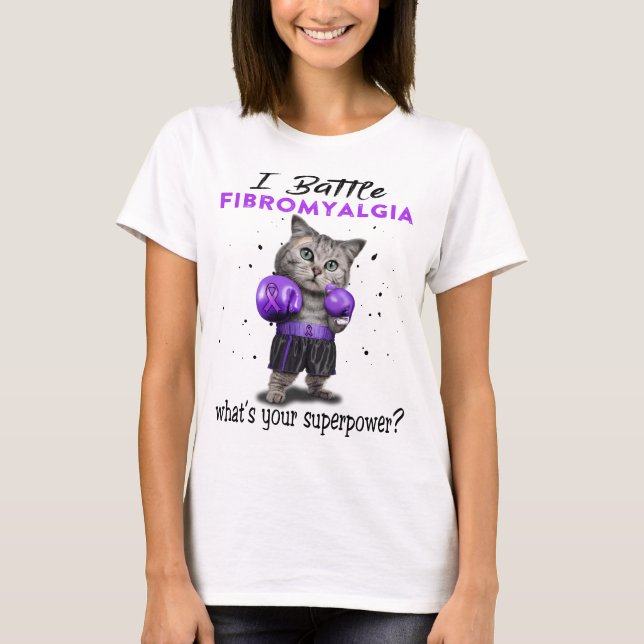 Unterstützung für Fibromyalgie T-Shirt (Vorderseite)
