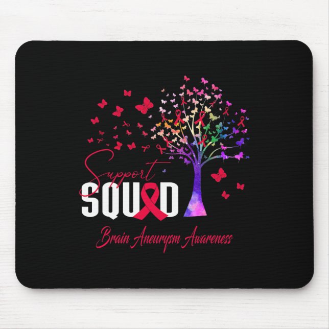Unterstützung für Gehirnaneurysma-Bewusstsein Mousepad (Vorne)