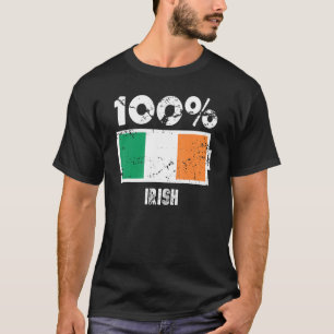 Unterstützung für irische Flaggen 100 Irish Batter T-Shirt