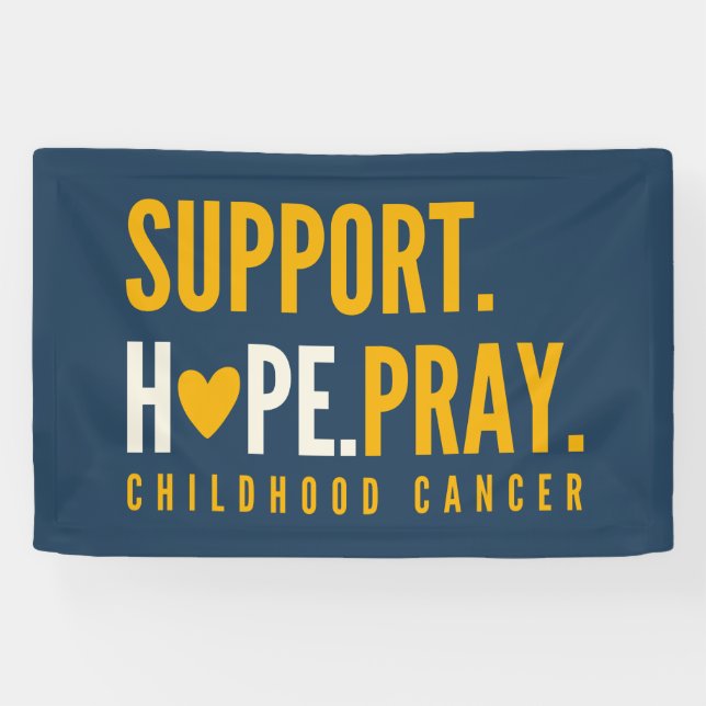 Unterstützung für Krebs im Kindesalter Hoffnung be Banner (Horizontal)