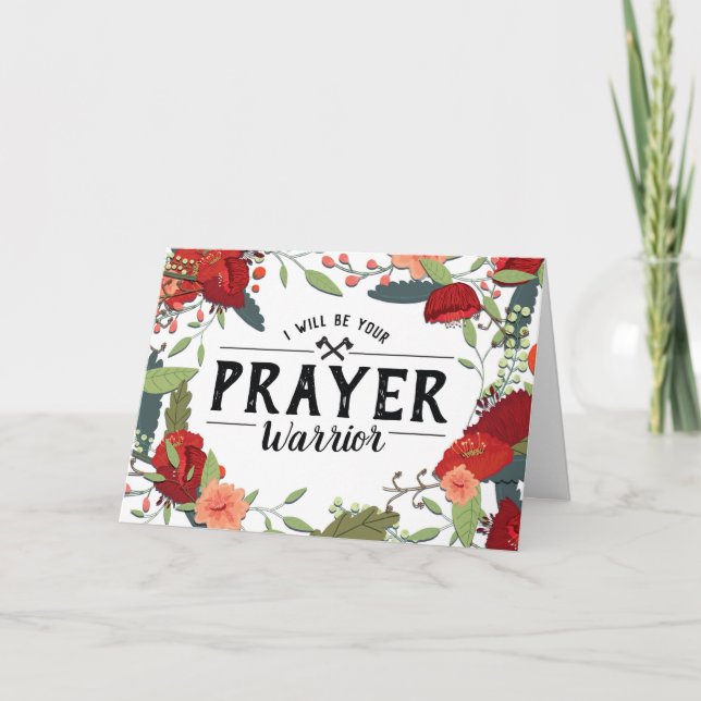 Unterstützung für Krebs, religiös, ich bin Ihr Geb Karte (Vorderseite)