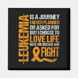 Unterstützung für Leukämie Awareness orange Ribbon Magnet