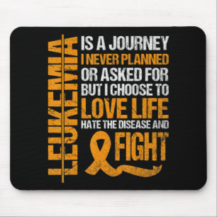 Unterstützung für Leukämie Awareness orange Ribbon Mousepad