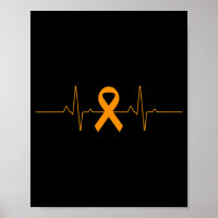 Unterstützung für Leukämie Awareness orange Ribbon