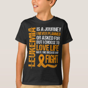 Unterstützung für Leukämie Awareness orange Ribbon T-Shirt