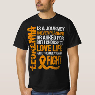 Unterstützung für Leukämie Awareness orange Ribbon T-Shirt