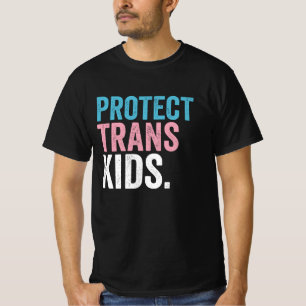 Unterstützung für LGBT-Stolz Schützen Trans Kids V T-Shirt