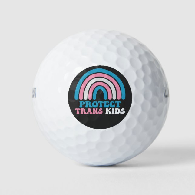 Unterstützung für LGBT-Stolz Schützen von Trans Ki Golfball (Vorderseite)