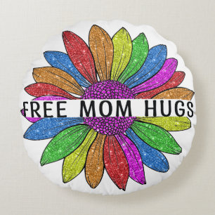 Unterstützung für LGBTQIA+ durch kostenlose Mama Rundes Kissen