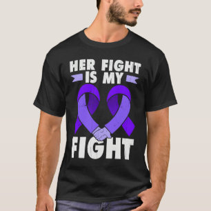 Unterstützung für Opfer häuslicher Gewalt violette T-Shirt