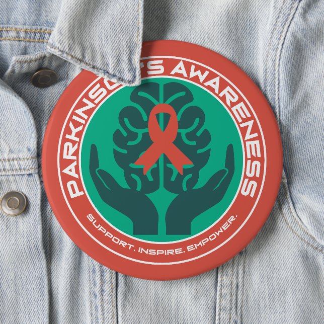 Unterstützung für Parkinson-Bewusstsein Button (Beispiel)