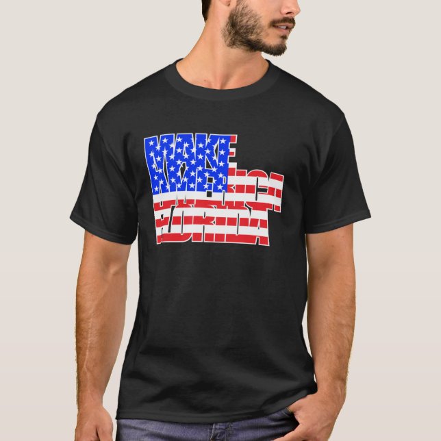 Unterstützung für politische Wahlen in Amerika in  T-Shirt (Vorderseite)