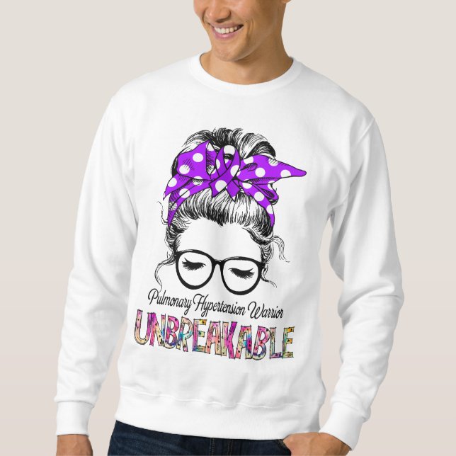 Unterstützung für pulmonale Hypertonie Sweatshirt (Vorderseite)