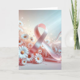 Unterstützung für rosa Ribbon-Brustkrebs Karte