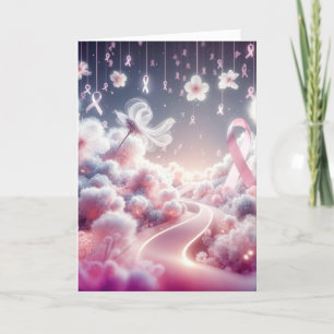 Unterstützung für rosa Ribbon-Brustkrebs Karte