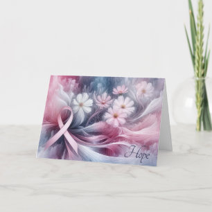 Unterstützung für rosa Ribbon-Brustkrebs Karte
