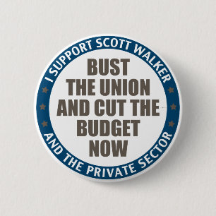 Unterstützung für Scott Walker Button