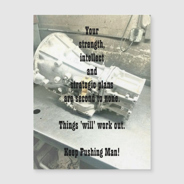 Unterstützung für seine magnetische Grußkarte Magnetkarte (Vorderseite)