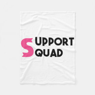 Unterstützung für Squad Breast Cancer Krieger Über Fleecedecke