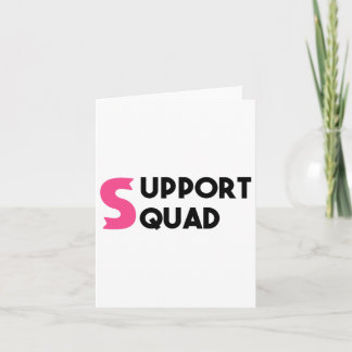 Unterstützung für Squad Breast Cancer Krieger Über Karte