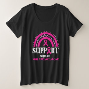 Unterstützung für Squad Brustkrebs-Bewusstsein Leo Große Größe T-Shirt