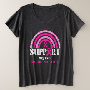 Unterstützung für Squad Brustkrebs-Bewusstsein Leo Große Größe T-Shirt