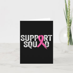 Unterstützung für Squad Brustkrebs Monat Rosa W Karte