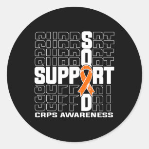 Unterstützung für Squad CRPS-Bewusstsein Runder Aufkleber