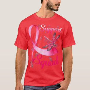 Unterstützung für Squad Dragonfly Brustkrebs-Bewus T-Shirt
