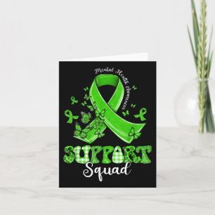 Unterstützung für Squad Green Ribbon Butterfly Psy Karte