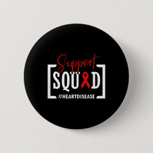 Unterstützung für Squad Heart Disease Awareness Wa Button