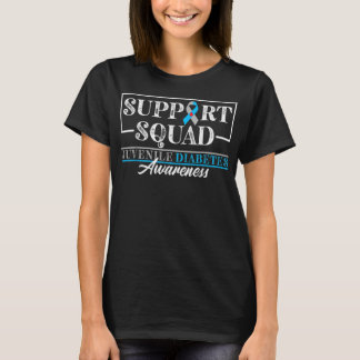 Unterstützung für Squad I Juvenile T1D Typ 1 Diabe T-Shirt