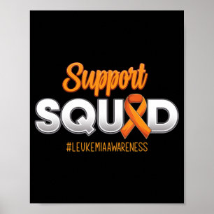 Unterstützung für Squad Leukämie Sensibilisierungs Poster