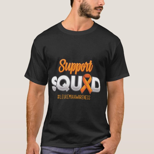Unterstützung für Squad Leukämie Sensibilisierungs T-Shirt (Vorderseite)