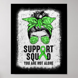 Unterstützung für Squad Messy Bun Krieger Green Me Poster