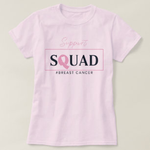Unterstützung für Squad Pink Ribbon-Design T-Shirt