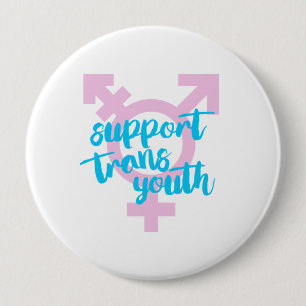 Unterstützung für Trans Jugend - Trans-Symbol - Button