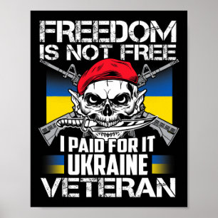 Unterstützung für ukrainische Veteranen Ukraine Ka Poster