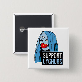 Unterstützung für Uyghurs Button